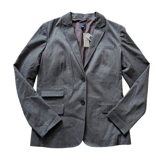 GAP Jackets & Blazers - GAP Classic 2 Button Women's Gray wool blend blazer, NWT, size 12